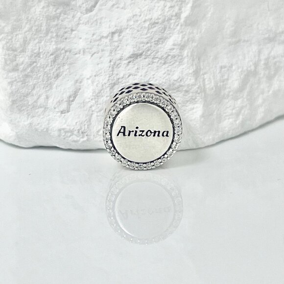 Pandora Arizona map Bead Charm S925 Silver Charm - Picture 2 of 5